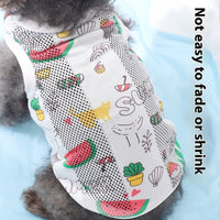 HKM-1960125 Ice Cream Net Vest for Maltese Puppies - Sizes XS to XL, Casual Pet Clothing