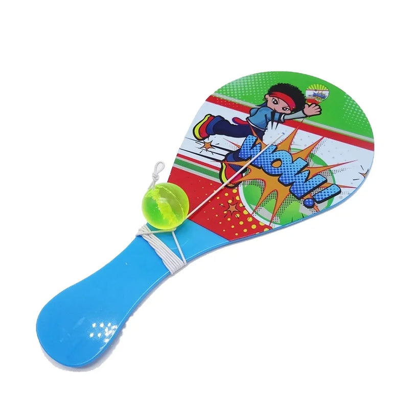 HKM-196051 Kids Beach Paddle Bounce Back Ball - EVA Sports Toy for Ages 2-7, Fun Outdoor Activity