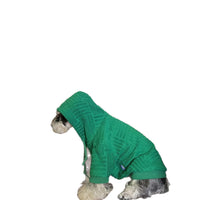 HKM-1961149 Shiba Inu Hooded Sweater for Pets - Cozy Green Apparel in Multiple Sizes