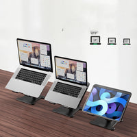 HKM-196115 Portable Foldable Aluminum Alloy Laptop Radiator Bracket - Lightweight Design, Ideal for General Use