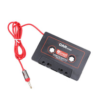 HKM-196243 Compact Black Audio Cassette Adapter for MP3 Players and Car Stereo Systems