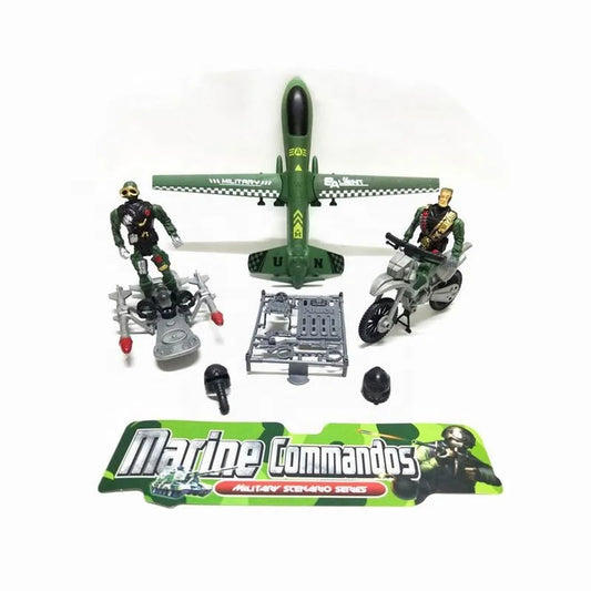 HKM-196243 Military Simulation Toy Set for Kids - Learning and Play with Plastic Soldier Figures