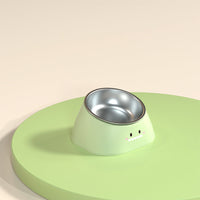HKM-1962813 Tilted Stainless Steel Pet Bowl for Cats and Dogs - Durable and Fall-Resistant Design