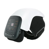 HKM-196307 Knee Massager with Vibration and Heat Therapy – Adjustable Temperature Control, White Knee Pad