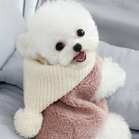 HKM-1965757 Warm Cotton Clothes for Small Dogs and Puppies - Casual Style, Available in Brown and Bean Paste, Multiple Sizes