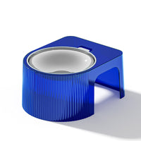 HKM-1967293 Geometric Stainless Steel Cat Bowl with Bracket - Multi-Color Options
