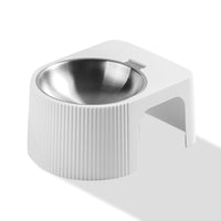 HKM-1967293 Geometric Stainless Steel Cat Bowl with Bracket - Multi-Color Options