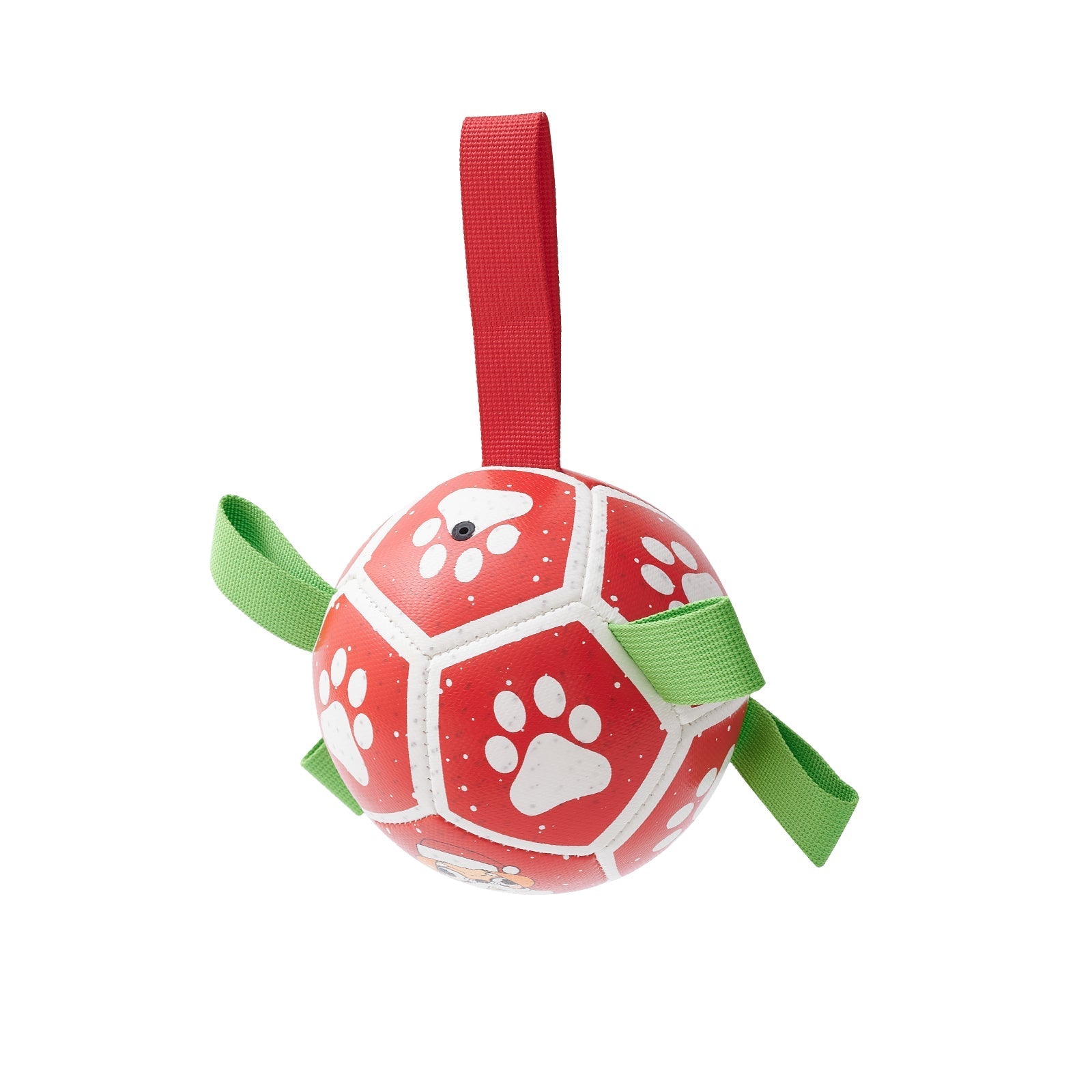 HKM-1968573 Interactive Dog Soccer Ball Toy with Straps - Perfect for Tug of War, Water Play, and Holiday Gifts