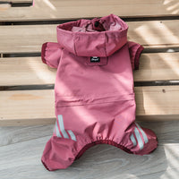 HKM-1968701 Cozy Waterproof Poncho for Dogs - Available in Ginger Yellow, Sea Blue, and Pink