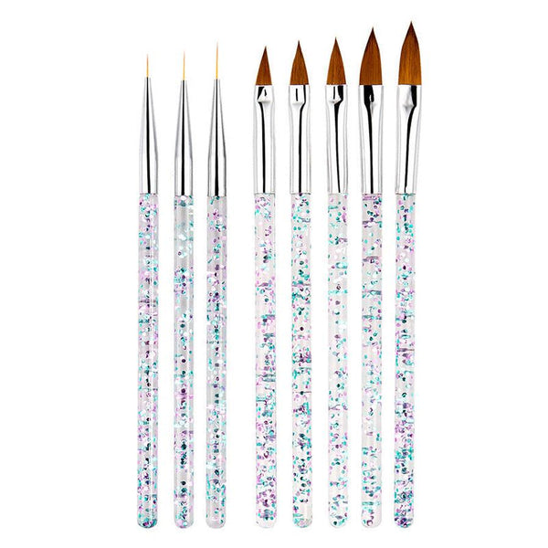 HKM-196883 Double-Headed Drill Pen Set with Pull Line and Silicone Tips – Complete Nail Tool Kit