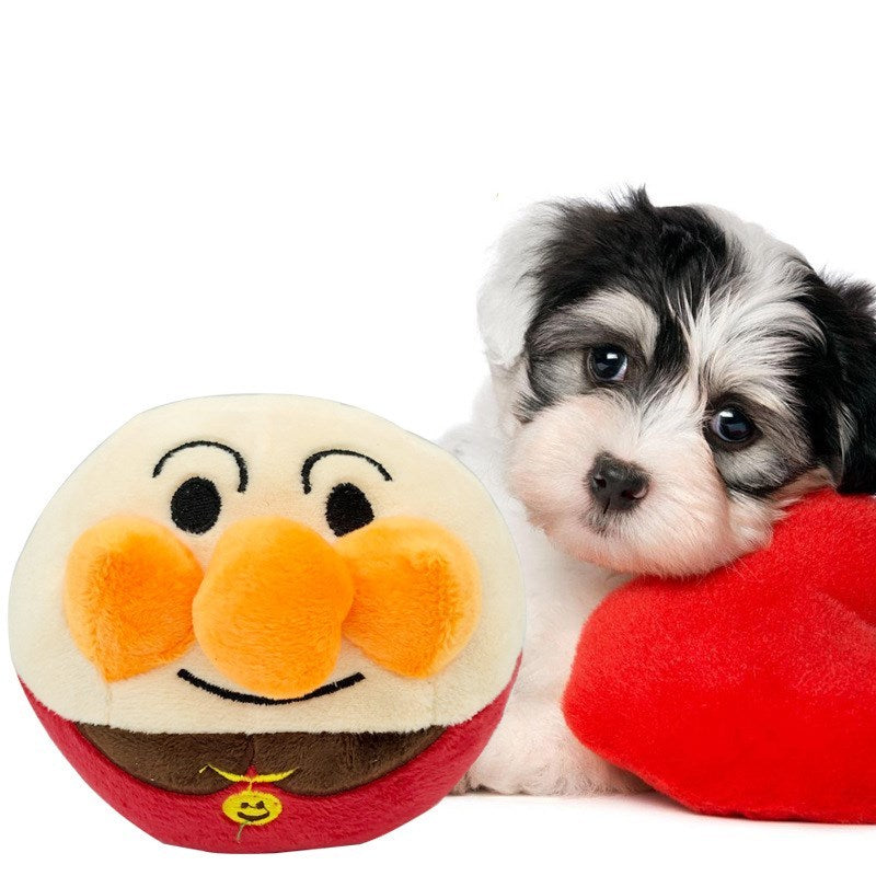 HKM-196883 Plush Dog Acoustic Bounce Ball Toy for Engaging Playtime Fun