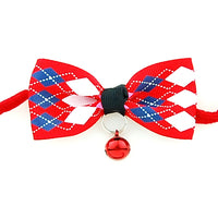 HKM-1969085 Adjustable Polyester Dog and Cat Bow Tie with Copper Bell