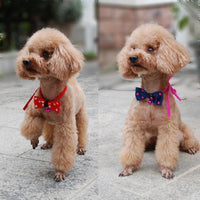 HKM-1969085 Adjustable Polyester Dog and Cat Bow Tie with Copper Bell