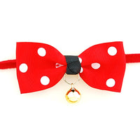 HKM-1969085 Adjustable Polyester Dog and Cat Bow Tie with Copper Bell