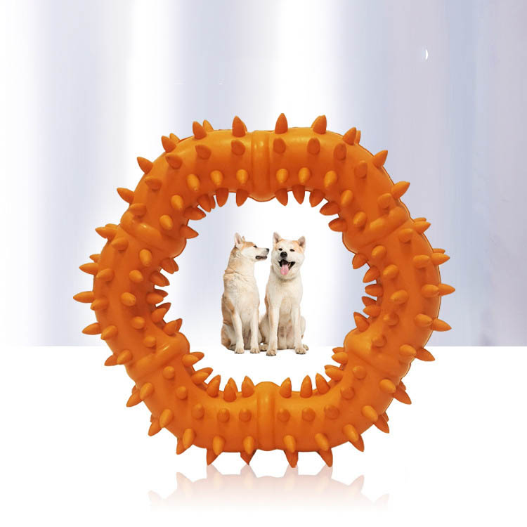 HKM-1971901 Durable Rubber Molar Ring for Small and Medium Dogs, Ideal for Teething and Biting