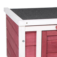 HKM-1972541 Outdoor Animal Shelter with Openable Waterproof Roof for Small Pets