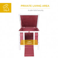 HKM-1972541 Outdoor Animal Shelter with Openable Waterproof Roof for Small Pets
