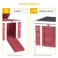 HKM-1972541 Outdoor Animal Shelter with Openable Waterproof Roof for Small Pets