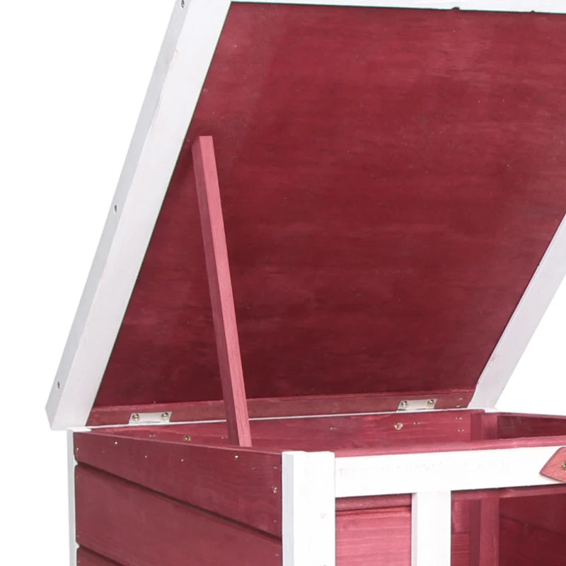 HKM-1972541 Outdoor Animal Shelter with Openable Waterproof Roof for Small Pets