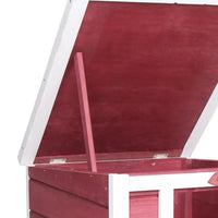 HKM-1972541 Outdoor Animal Shelter with Openable Waterproof Roof for Small Pets