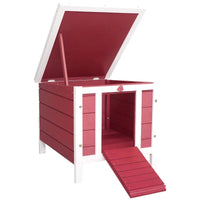 HKM-1972541 Outdoor Animal Shelter with Openable Waterproof Roof for Small Pets
