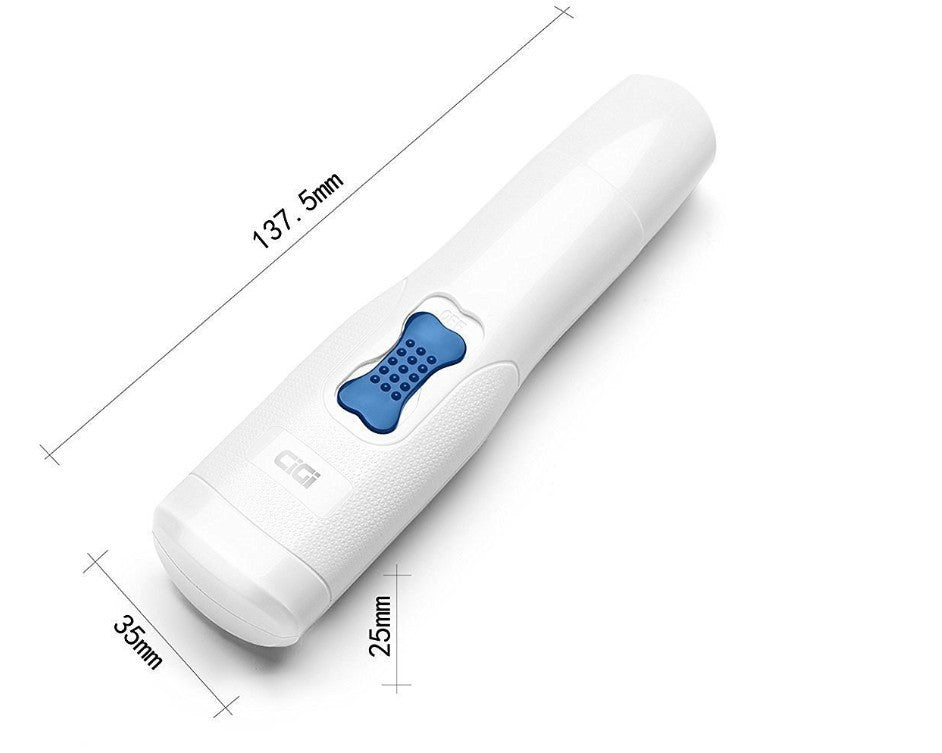HKM-1972669 Electric Automatic Nail Polisher for Pets - ABS Material, White, Compact Design