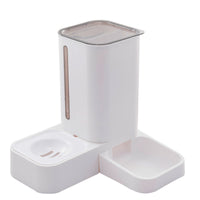 HKM-1973053 Automatic Pet Water Dispenser with Double Plastic Bowls - Grey, Blue, Purple - 32x31x32cm