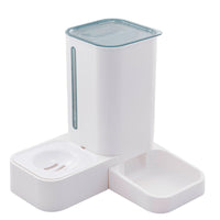 HKM-1973053 Automatic Pet Water Dispenser with Double Plastic Bowls - Grey, Blue, Purple - 32x31x32cm