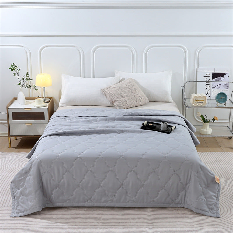 HKM-197395 Washed Cotton Summer Quilt with Free Gift Box Options in Modern Simplicity Design