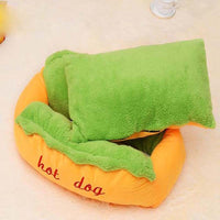 HKM-1974333 Warm Pet Sofa Bed for Dogs and Cats - Cozy Sleeping Bag with Removable Cushion for Small, Medium, and Large Breeds