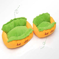 HKM-1974333 Warm Pet Sofa Bed for Dogs and Cats - Cozy Sleeping Bag with Removable Cushion for Small, Medium, and Large Breeds