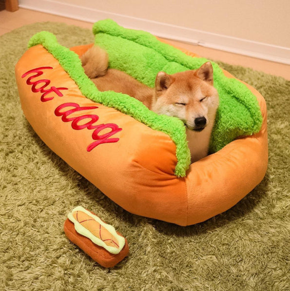 HKM-1974333 Warm Pet Sofa Bed for Dogs and Cats - Cozy Sleeping Bag with Removable Cushion for Small, Medium, and Large Breeds