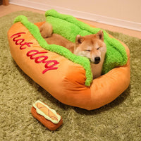 HKM-1974333 Warm Pet Sofa Bed for Dogs and Cats - Cozy Sleeping Bag with Removable Cushion for Small, Medium, and Large Breeds