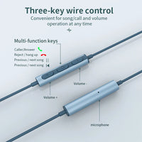 HKM-197459 Noise Cancelling Wired Earphones with 3.5mm Jack for iPhone - Magnetic Stereo Headset