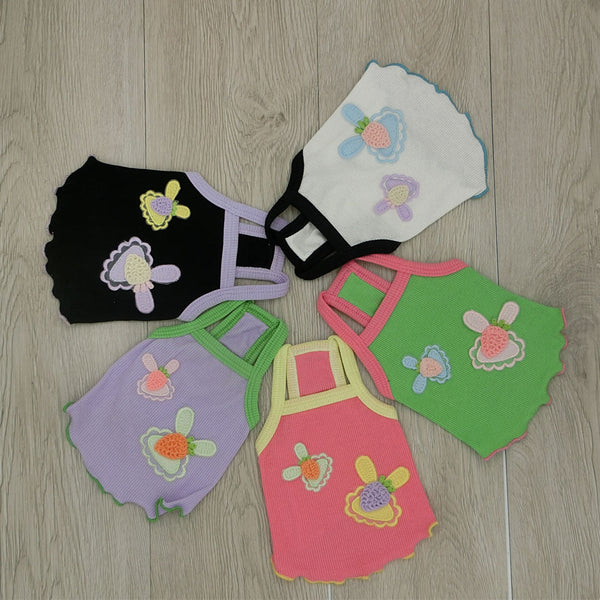 HKM-1975229 Cotton Casual Suspender Vest for Pets in Multiple Colors and Sizes