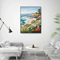 HKM-197651 Whimsical DIY Diamond Painting Kit - Cartoon Animal Decor for Living Room, Various Sizes Available