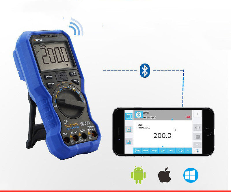 HKM-197779 Digital Multimeter for Voltage and Current Measurement - Handheld, 600V AC/DC, 20A DC, 10A AC
