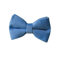 HKM-1978813 Elevate Your Pet's Style with a Monochrome Blue Velvet Dog Collar and Rope Set