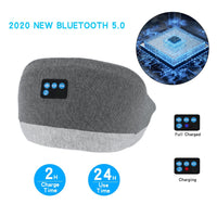 HKM-197907 Bluetooth Music Eye Mask with 3D Memory Foam and USB Charging - Multi-point Connection, 24-Hour Battery Life