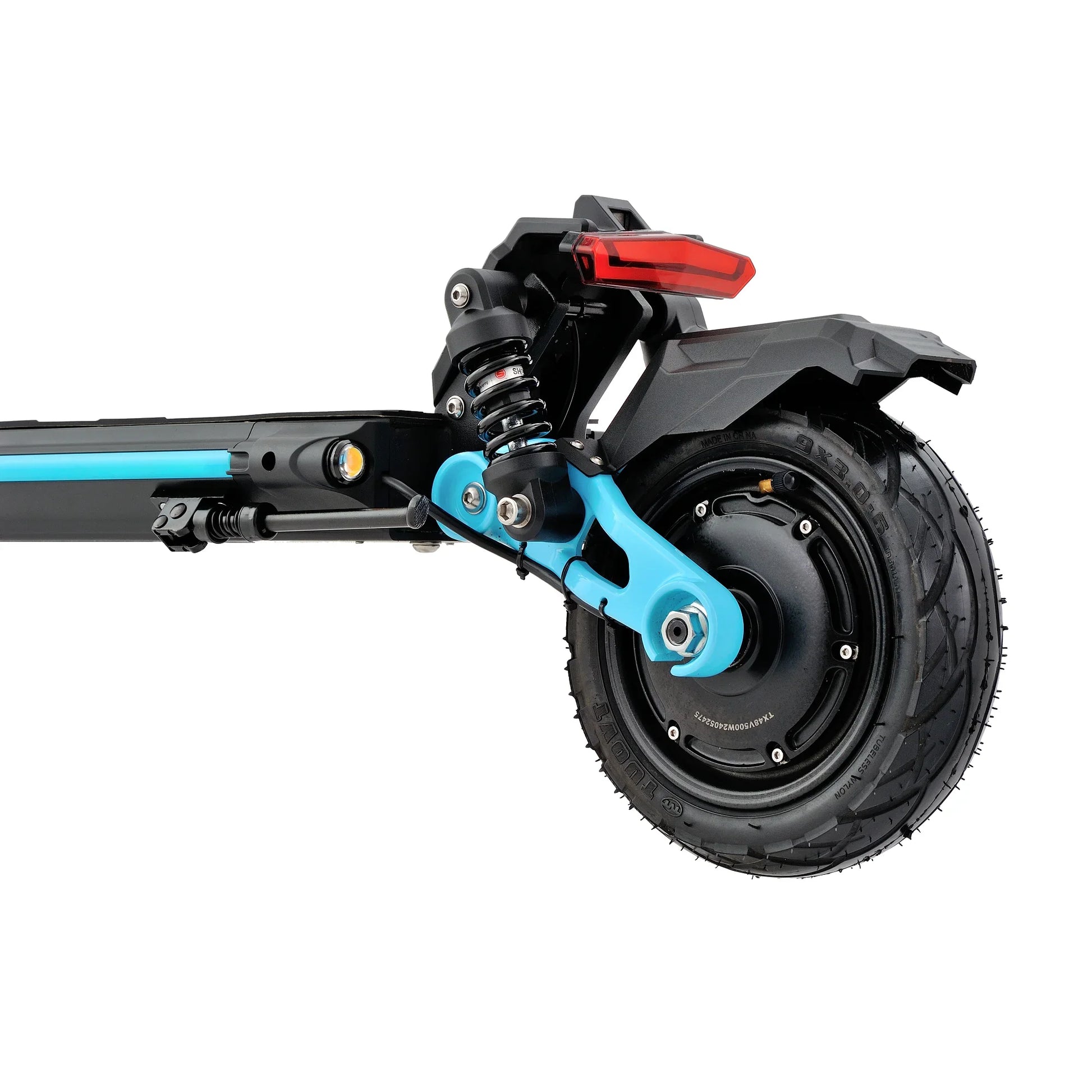 HKM-197907 Electric Scooter 48V 13Ah Fast Foldable Mobility Device 40km/h with Side Lights and 9-inch Tires