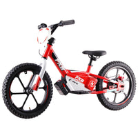 HKM-197971 Electric Powered 2 in 1 Balance Bike for Kids Ages 5-8, 16" Aluminum Frame, Disc Brakes, 350W Motor