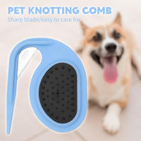 HKM-1980093 Pet Knotting Comb for Effortlessly Removing Tangled and Loose Fur for Dogs and Cats