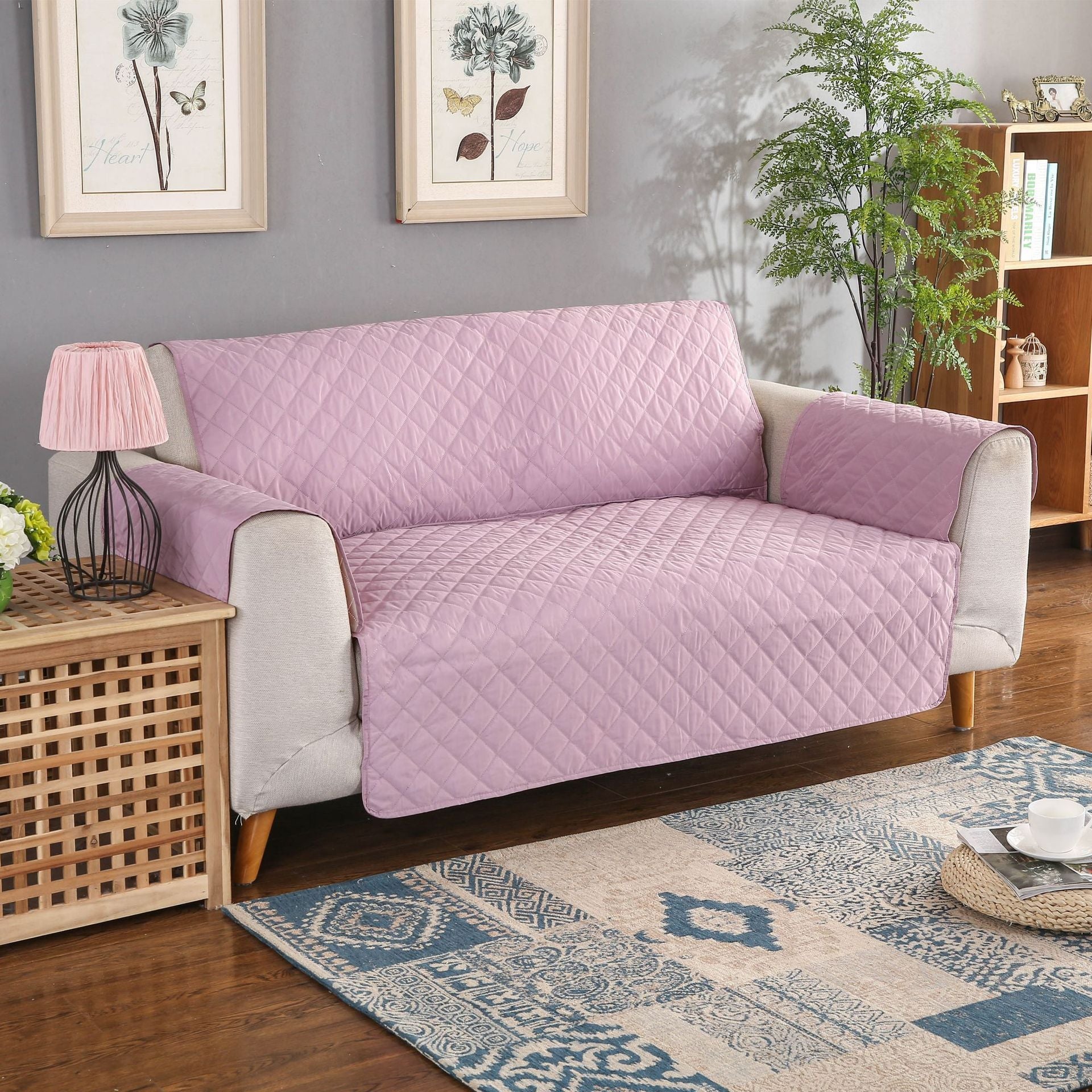 HKM-198035 Non-slip Polyester Sofa Cushion Cover - Multiple Sizes Available
