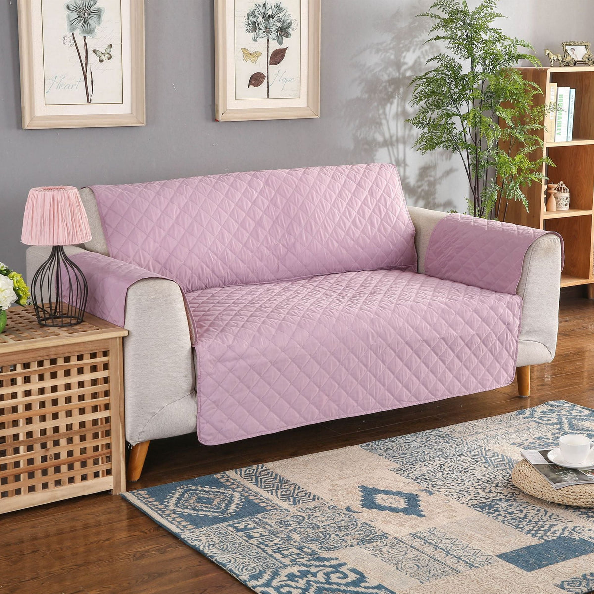 HKM-198035 Non-slip Polyester Sofa Cushion Cover - Multiple Sizes Available