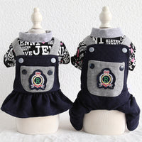 HKM-1980989 Couples and Pet Casual Cotton Clothing - Dog Outfits Available in Various Sizes