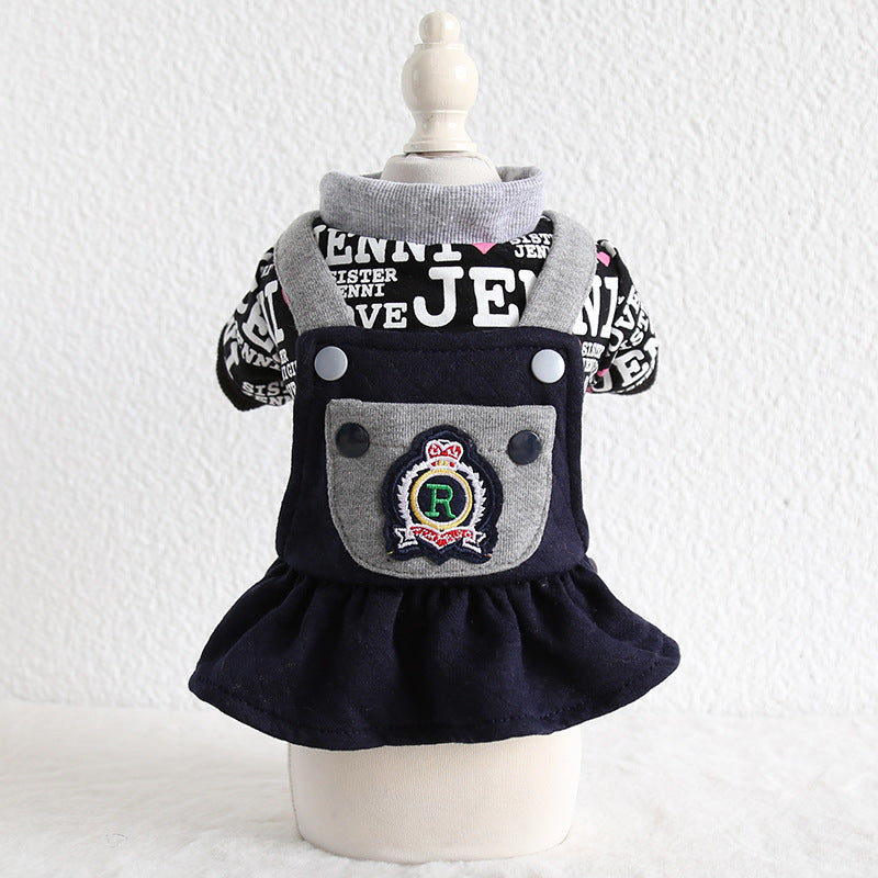 HKM-1980989 Couples and Pet Casual Cotton Clothing - Dog Outfits Available in Various Sizes