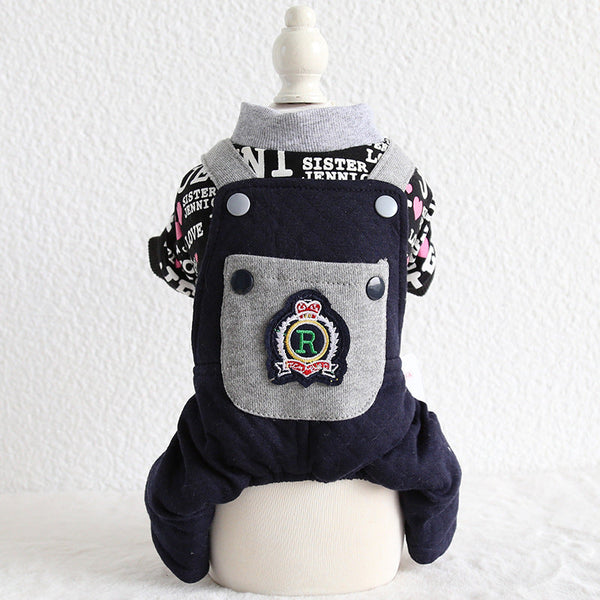 HKM-1980989 Couples and Pet Casual Cotton Clothing - Dog Outfits Available in Various Sizes
