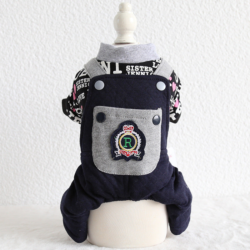 HKM-1980989 Couples and Pet Casual Cotton Clothing - Dog Outfits Available in Various Sizes