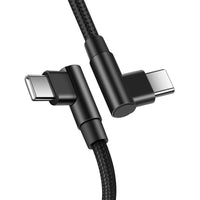 HKM-198099 2m Double-Ended Type-C Nylon Braided Fast Charging Data Cable with 60W Output