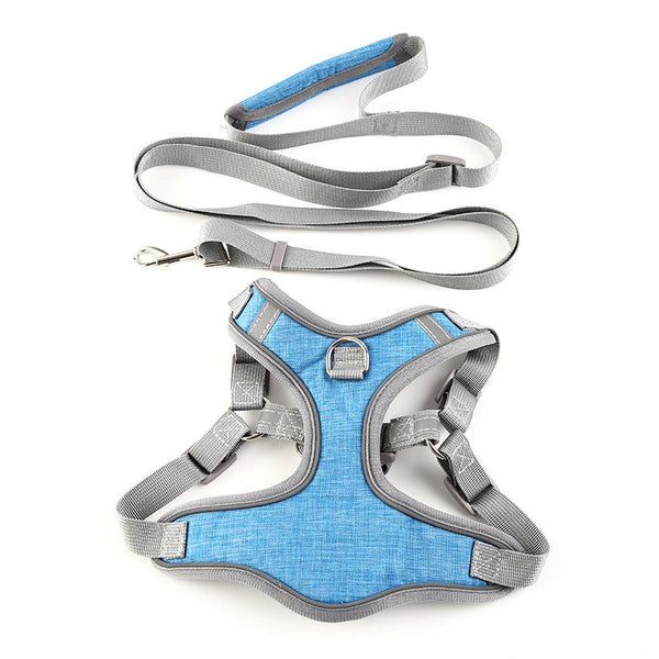 HKM-1982397 Adjustable Vest-style Leash for Cats and Dogs - Available in Multiple Colors and Sizes